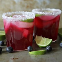 blueberry lime margaritas