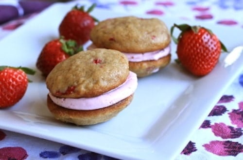 Strawberry Whoopie Pie from Greens and Chocolate